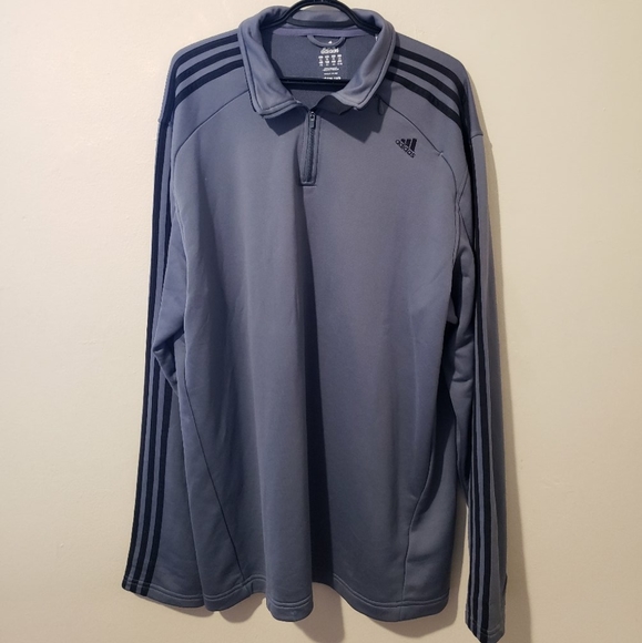 Unisex Vintage Adidas 1/4 Zip Pullover Sweater - Picture 2 of 7